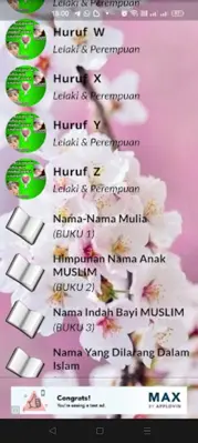 Nama-Nama Indah Bayi Muslim android App screenshot 10