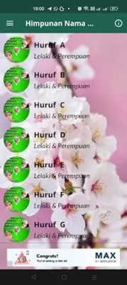 Nama-Nama Indah Bayi Muslim android App screenshot 11