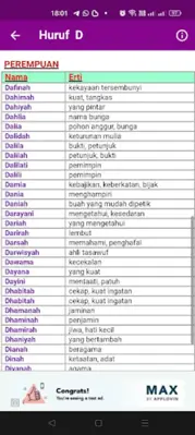 Nama-Nama Indah Bayi Muslim android App screenshot 6